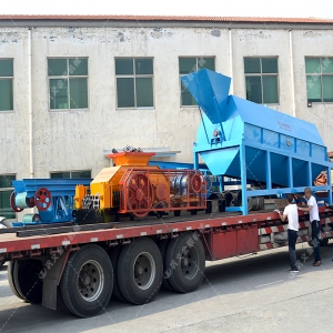 大型双齿辊蜜柚免费观看视频在线 无轴托辊滚筒筛分机发往上海